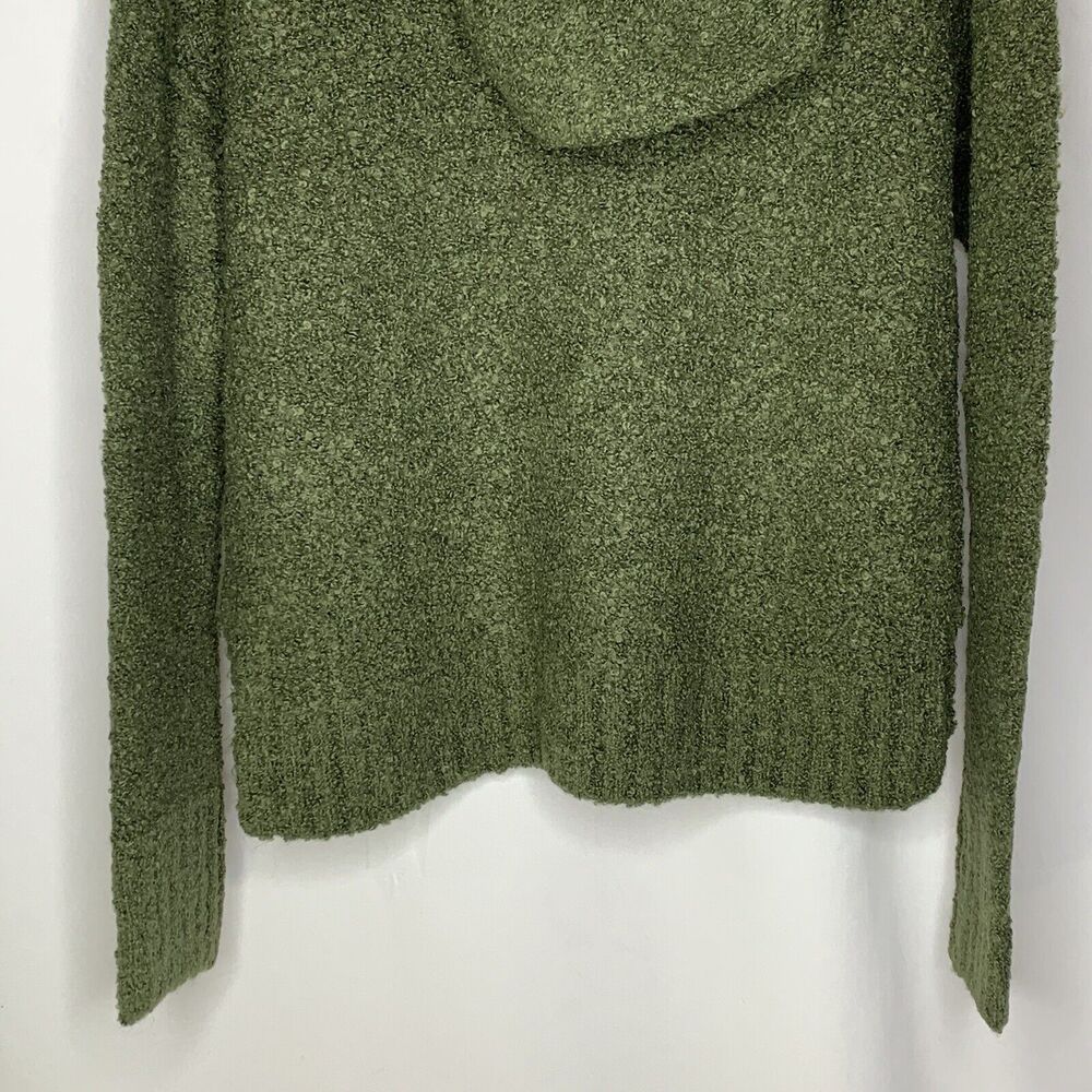 A New Day Womens Hooded Sweater Size XS Wool Blend Heather Olive Green - Picture 7 of 9